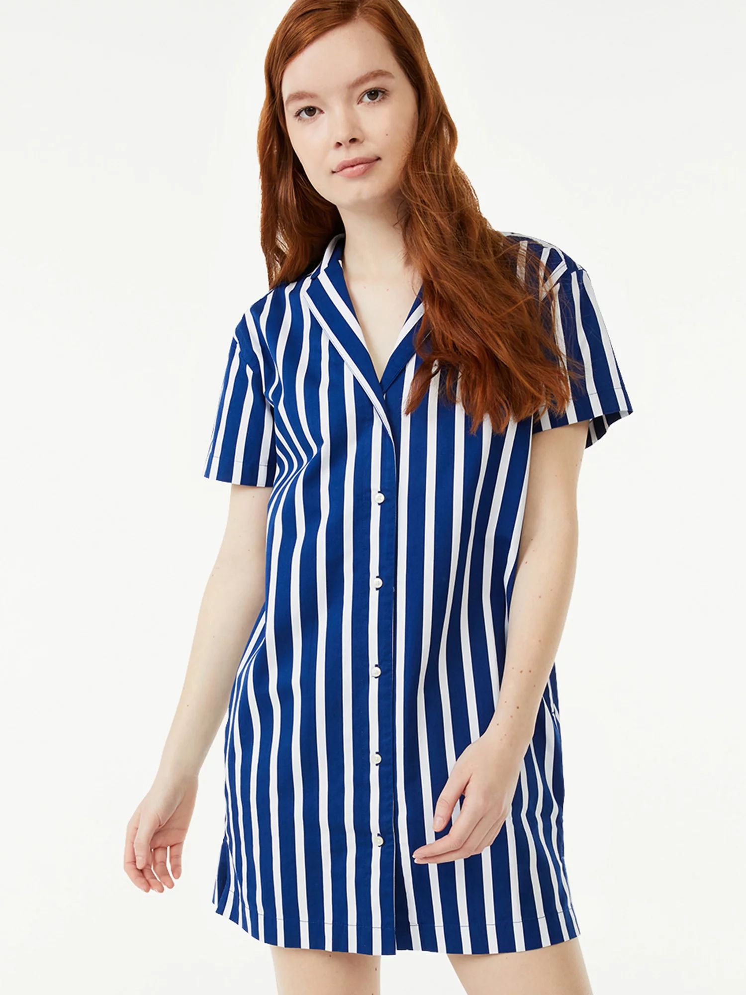 Free Assembly Women's Camp Shirtdress - Walmart.com | Walmart (US)