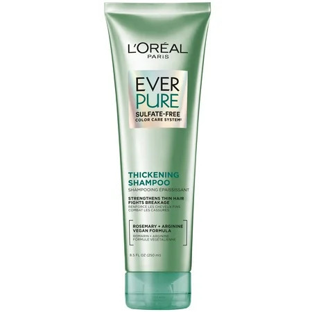 L'Oreal Paris Sulfate Free Thickening Shampoo for Fortifying Fine Hair, EverPure, 8.5 fl oz | Walmart (US)