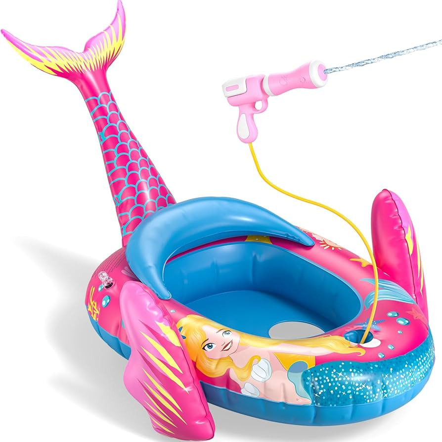 ASDGZD Pool Floats for Kids with Water Gun, Unicorn Toddler Inflatable Pool Toys for Kids Age 3-8... | Amazon (CA)