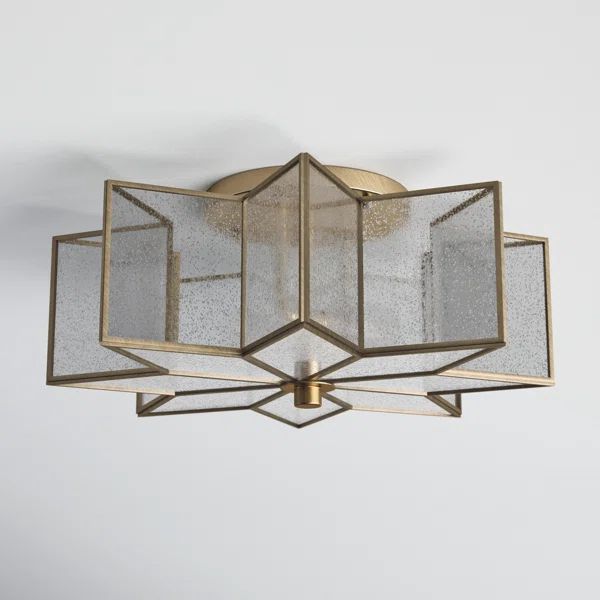 Putnam Glass Flush Mount | Wayfair North America