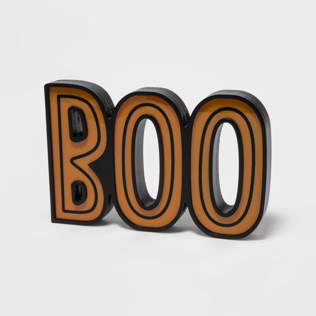 Light Up Boo Halloween Decorative Sign - Hyde & EEK! Boutique™ | Target