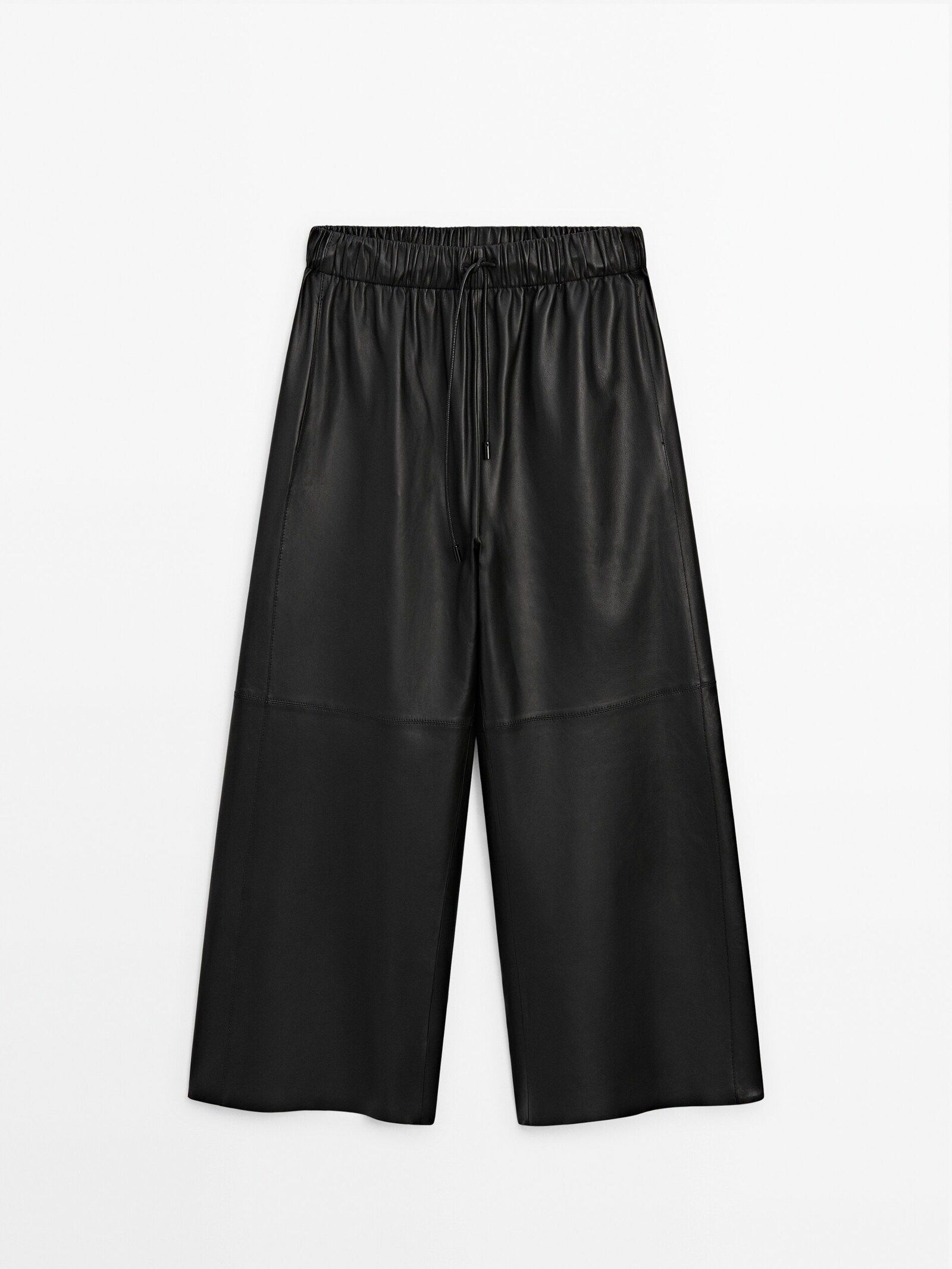 Nappa leather culotte trousers | Massimo Dutti (US)