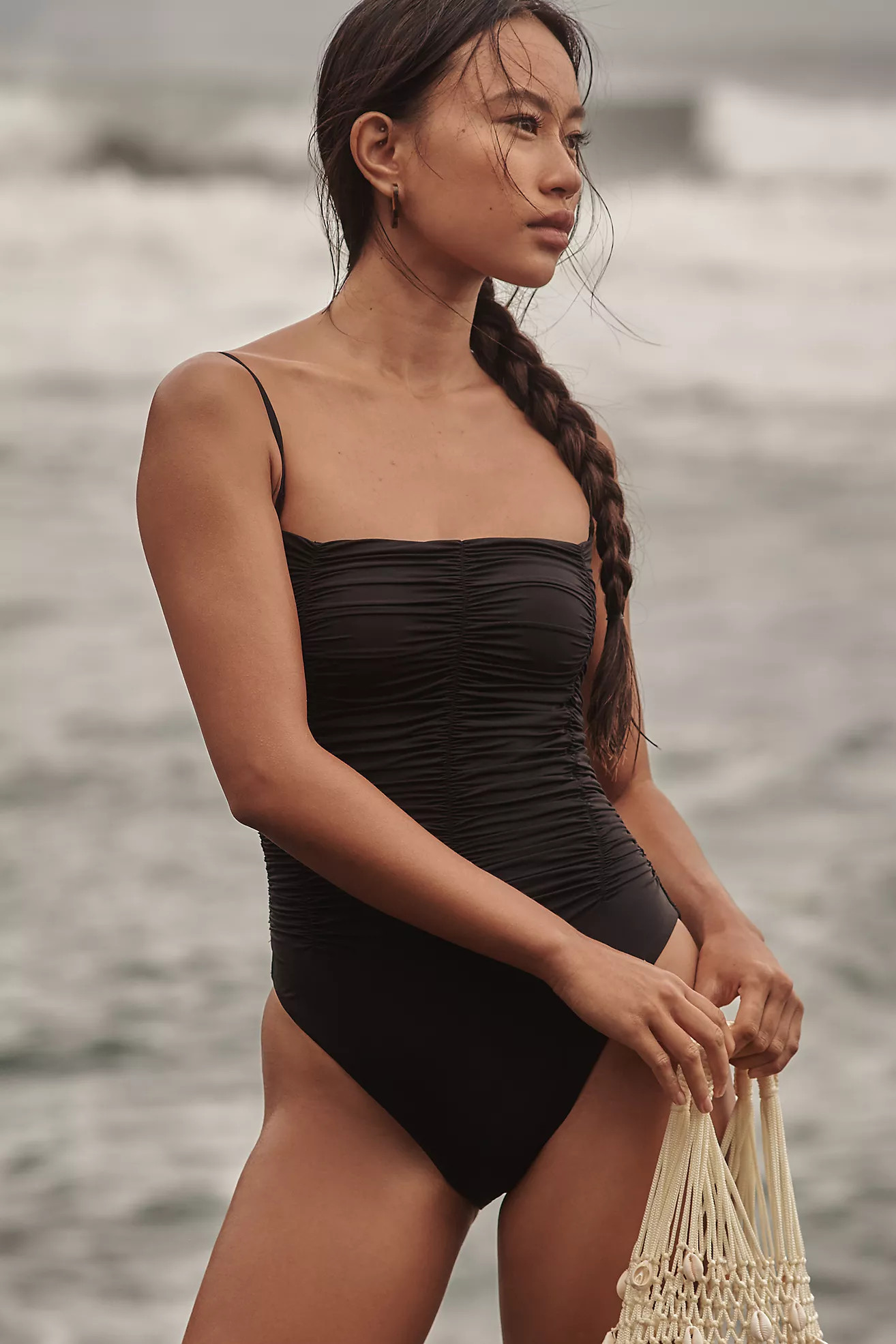 Sanctuary Shirred One-Piece Swimsuit | Anthropologie (US)