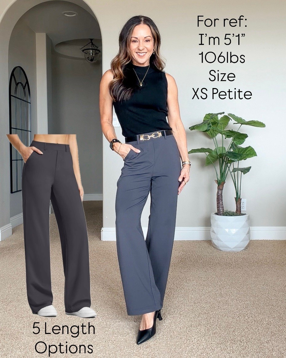 Work pants that feel like activewear 🙌 These are so versatile for the office, teachers, travel, everyday wear & even working out. Plus, there are 5 length options, which is such a win for petites!

For reference: I’m 5’1”, 106 lbs. Everything is unaltered.

G4Free pants • Petite work pants • Wide leg pants • Travel outfits • Teacher outfits • Petite fashion • Fashion over 50 • Over 50 fall outfit ideas
#ltkworkwear #ltkpetite

https://liketk.it/6p8yr