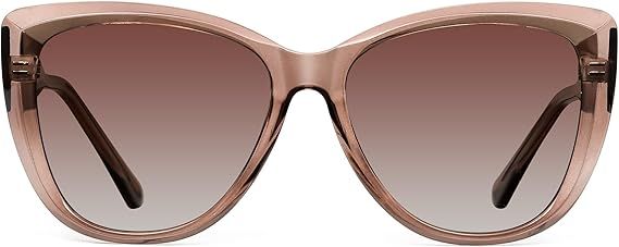 JIM HALO Trendy Polarized Sunglasses For Women Retro Oversized Square Cat Eye Sun Glasses UV400 P... | Amazon (US)