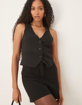 ASOS DESIGN tailored waistcoat in black | ASOS | ASOS (Global)