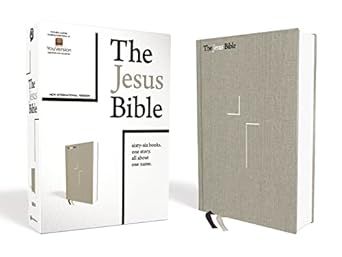 The Jesus Bible, NIV Edition, Cloth over Board, Gray Linen, Comfort Print | Amazon (US)