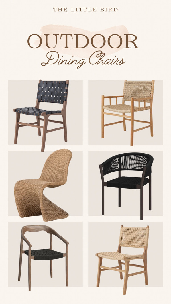 Outdoor Dining Chair Round Up!