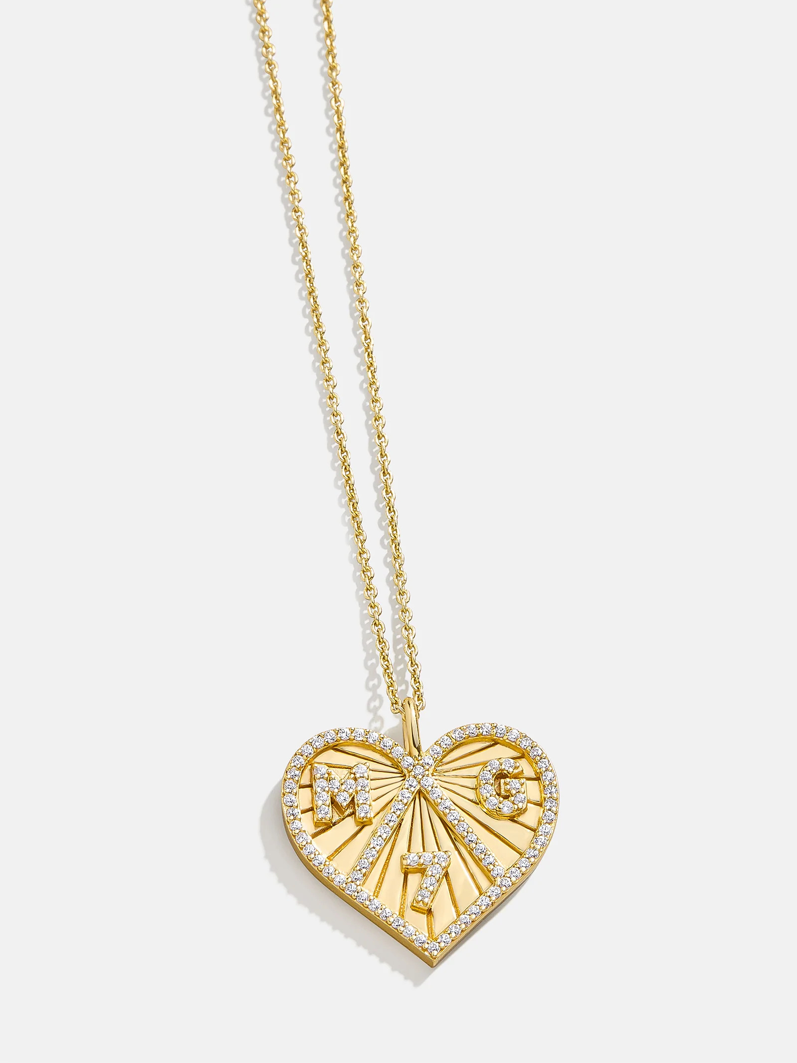 14K Gold Custom Heart Necklace | BaubleBar
