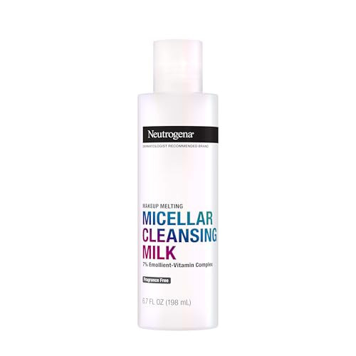 Neutrogena Makeup Melting Nourishing Micellar Milk with 7% Emollient-Vitamin Complex, Soothing Fragrance-Free Eye, Lip & Face Makeup Remover for Sensitive & Dry Skin, Oil-Free, 6.7 fl. oz | Amazon (US)