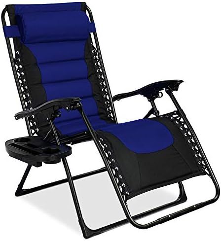 Best Choice Products Oversized Padded Zero Gravity Chair, Folding Outdoor Patio Recliner for Back... | Amazon (US)