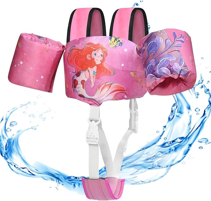 Toddler Swim Vest, Toddler Floaties for 22-66 lbs Boys & Girls, Kids Puddle Jumper Removable with... | Amazon (US)