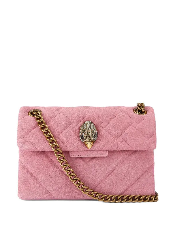 The Kensington quilted suede shoulder bag | Farfetch Global