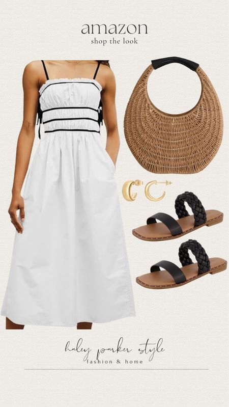 Amazon shop the look! 

Dress, shoes, sandals, earrings, gold jewelry, bag, purse, summer style, vacation outfit 

#LTKShoeCrush #LTKStyleTip #LTKItBag