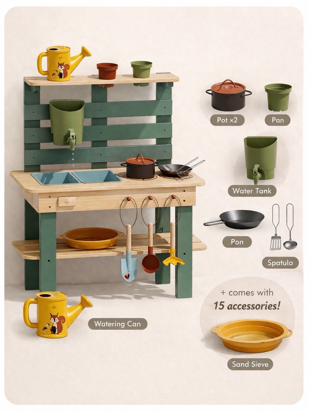 Looking to get Aria & Dean a mud kitchen this spring 🌿
Came across this one and had to share… how cute is it?! 😍
I feel like this would keep them busy for sooo long

Would you get this for your kids?

#LTKSeasonal #LTKKids #LTKmomlife