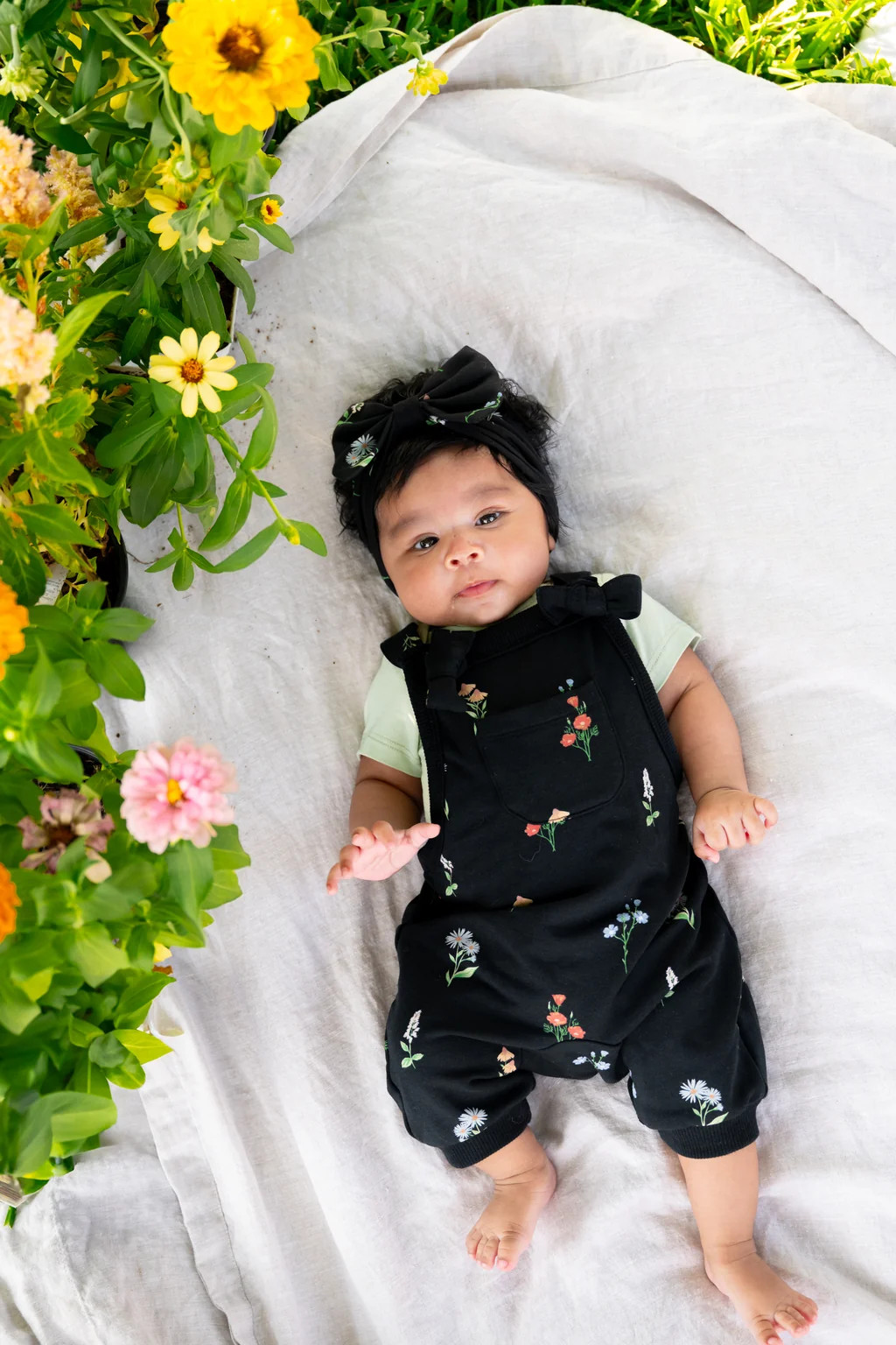 Overall in Midnight Wildflower | Kyte Baby