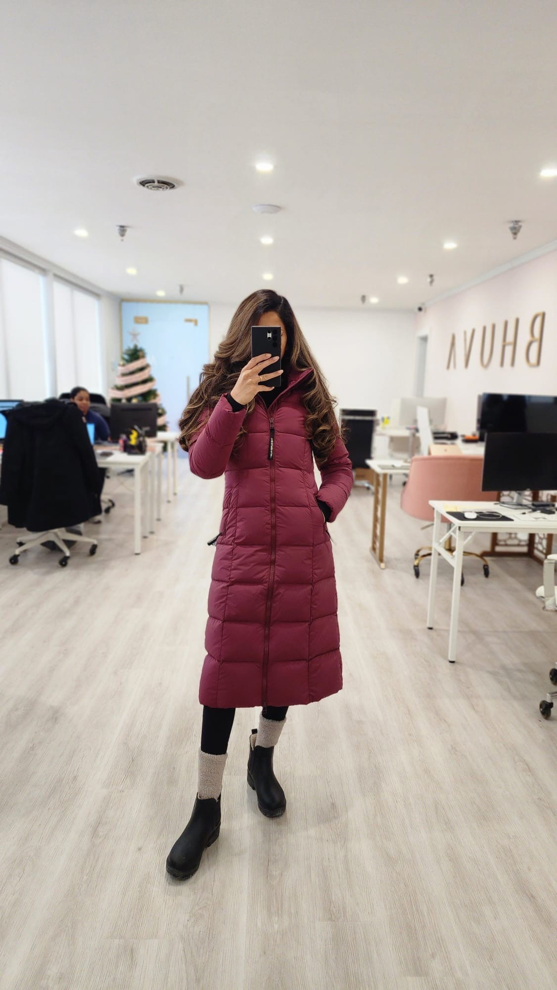 Lightweight but warm, flattering without feeling bulky, and easy to wear for work or errands. This is the Super Puff Long Climate jacket from Aritzia in spiced burgundy.

#LTKwinter #LTKfall #LTKcanada