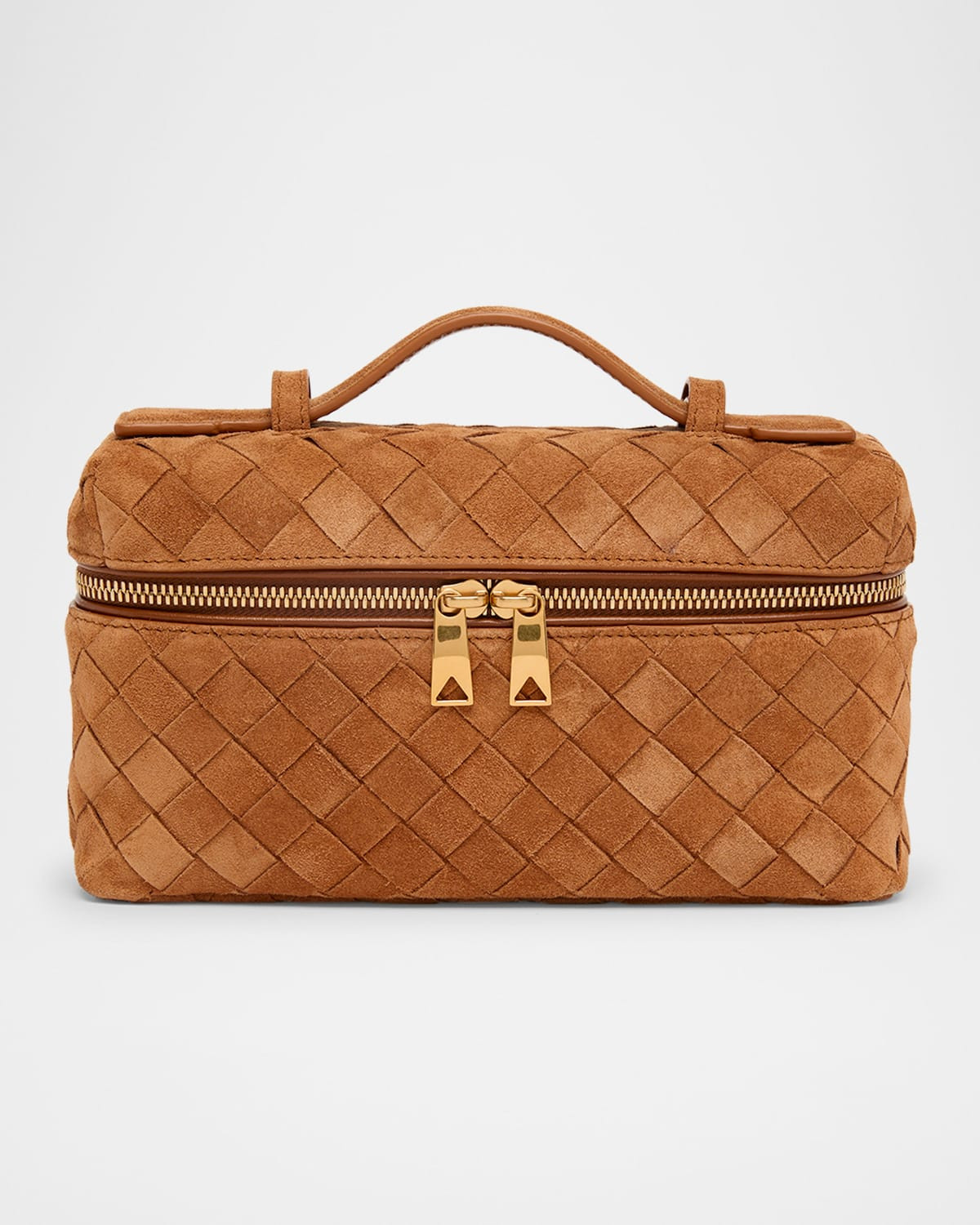 Bang Bang Vanity Intrecciato Suede Crossbody Bag | Neiman Marcus