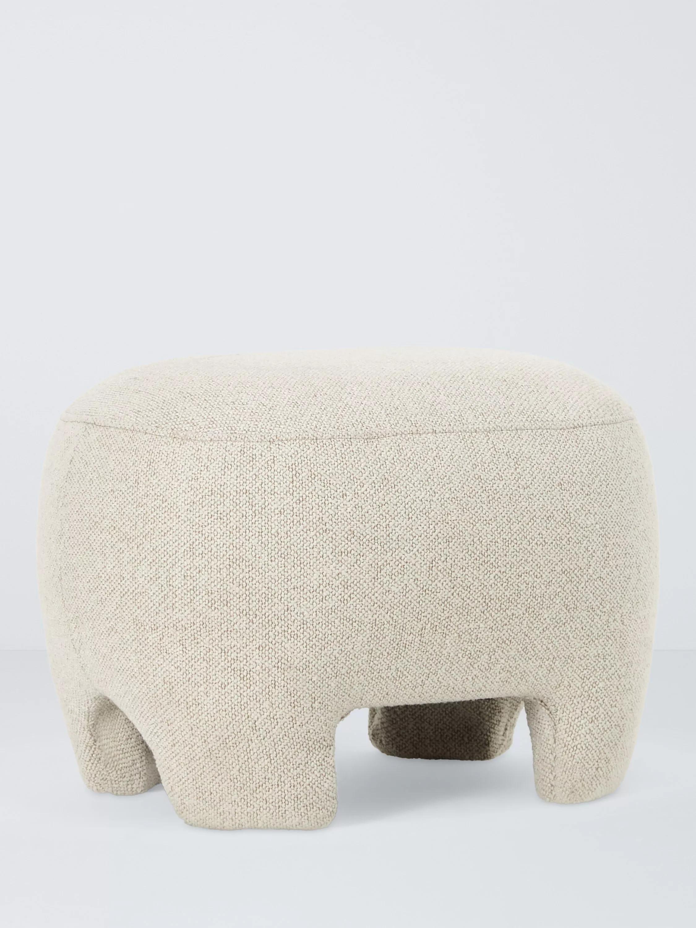 John Lewis ANYDAY Elephant Footstool, Natural Boucle | John Lewis (UK)