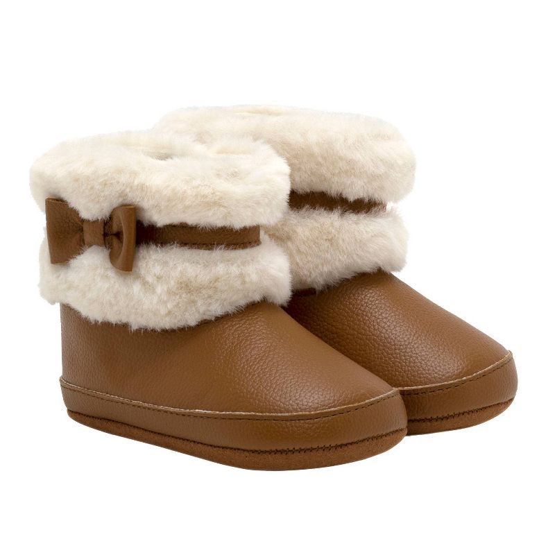 Baby Girls' Ro+Me by Robeez Winter Boots - Brown | Target