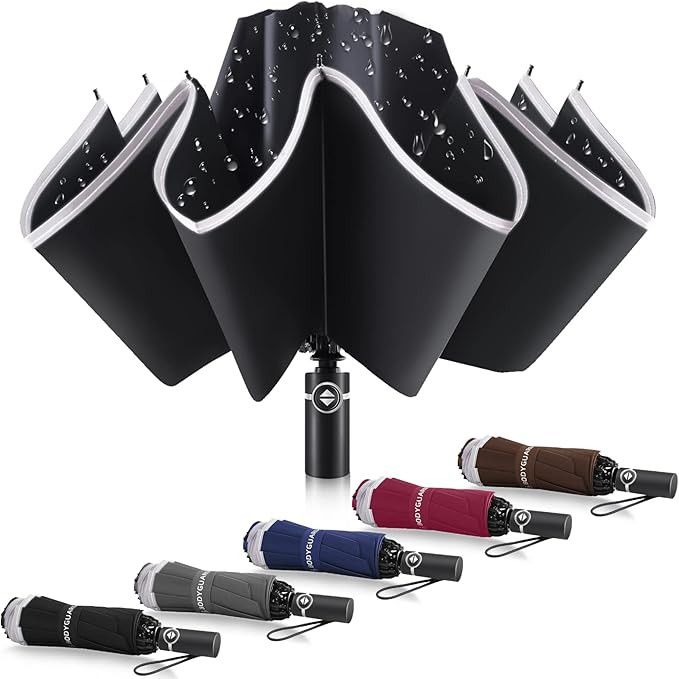 Bodyguard Inverted Umbrella, Large Windproof Umbrellas for Rain & Sun, Compact Umbrella Reverse U... | Amazon (US)