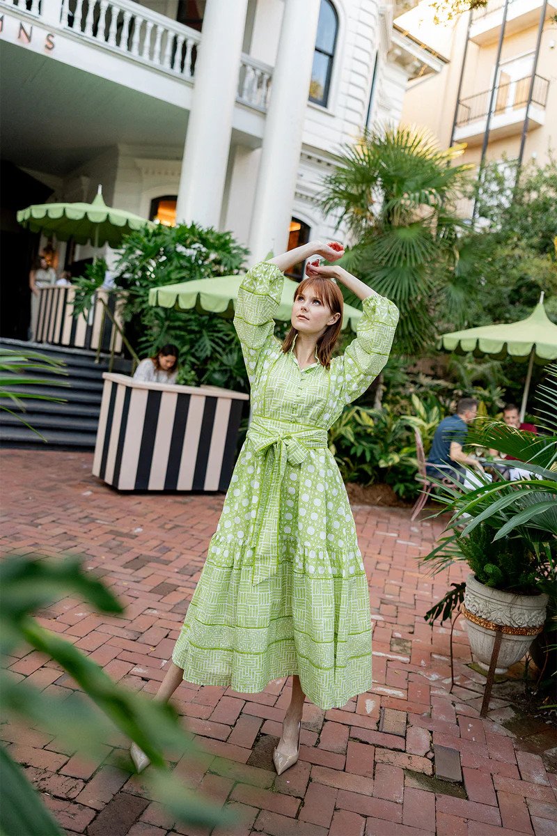 SUE SARTOR Flounce | Chartreuse Caning | SUE SARTOR