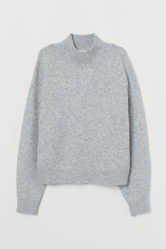 Knit Mock-turtleneck Sweater | H&M (US + CA)