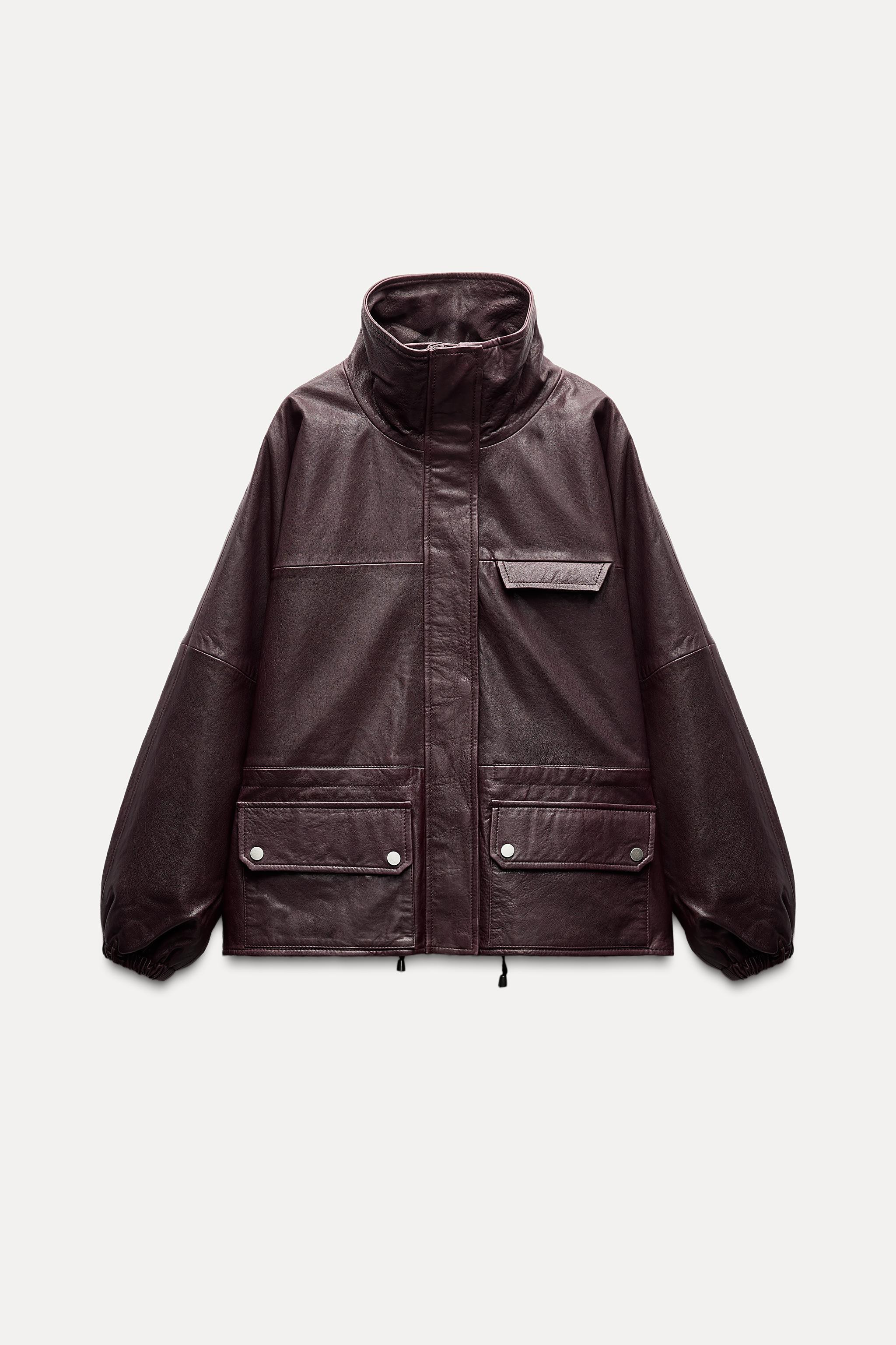 ZW COLLECTION LIMITED EDITION 100% LEATHER JACKET | Zara UK