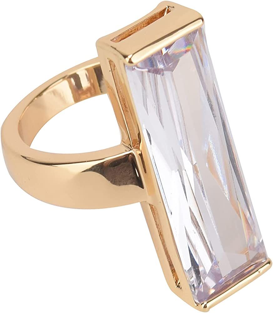 Laundry by Shelli Segal Rectangle Cocktail Ring | Amazon (US)