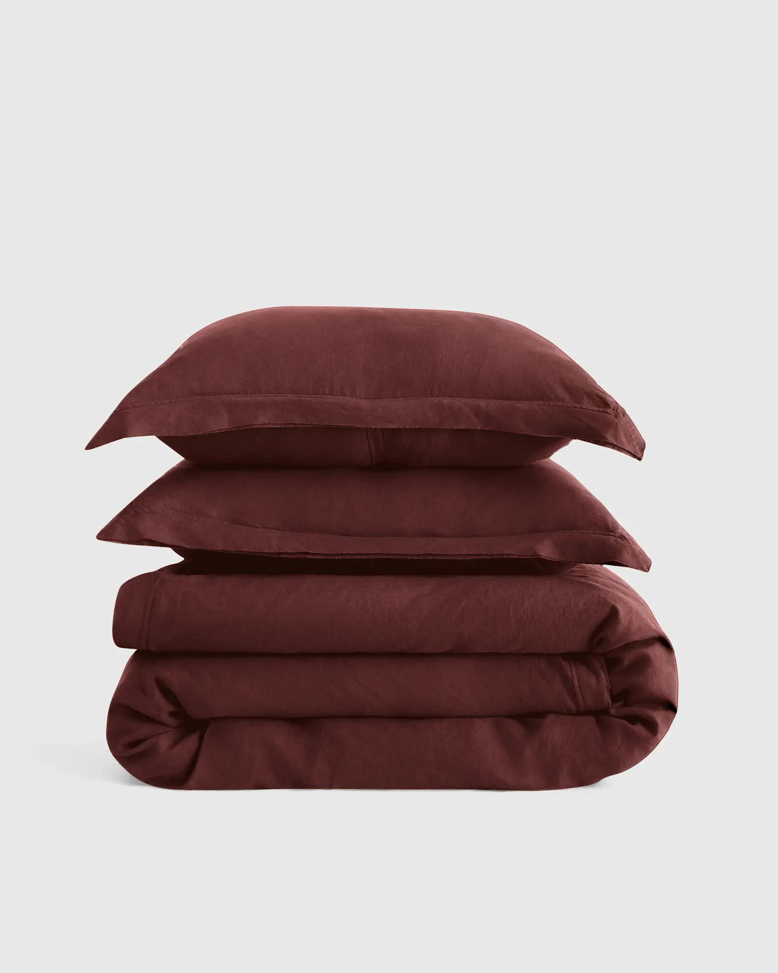European Linen Double Flange Duvet Cover Set | Quince