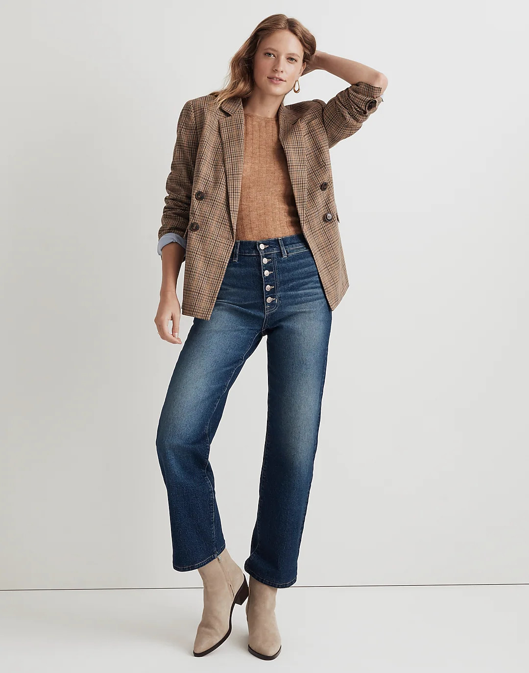 The Perfect Vintage Wide-Leg Jean in Heathcote Wash | Madewell