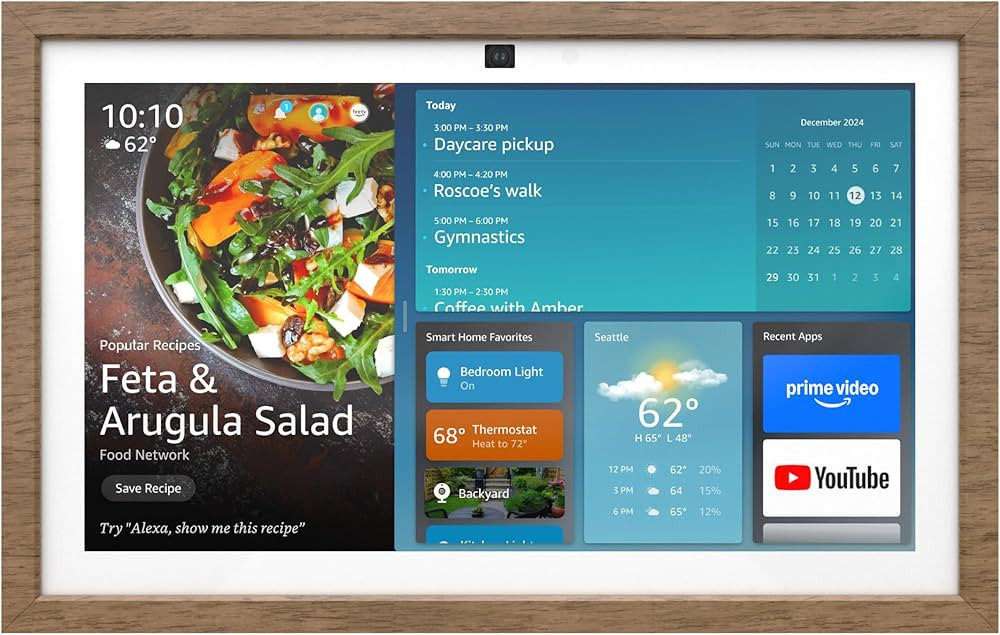 Echo Show 15 Bundle: Includes All-New Echo Show 15 & Made for Amazon Frame | Light Brown | Amazon (US)