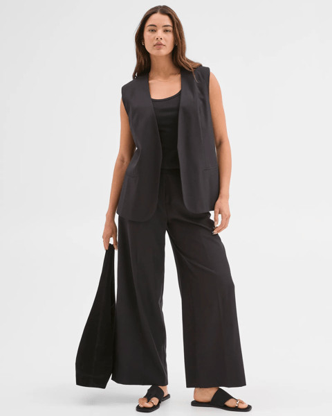 Lily Loves Oversized Vest - Black | Target AU