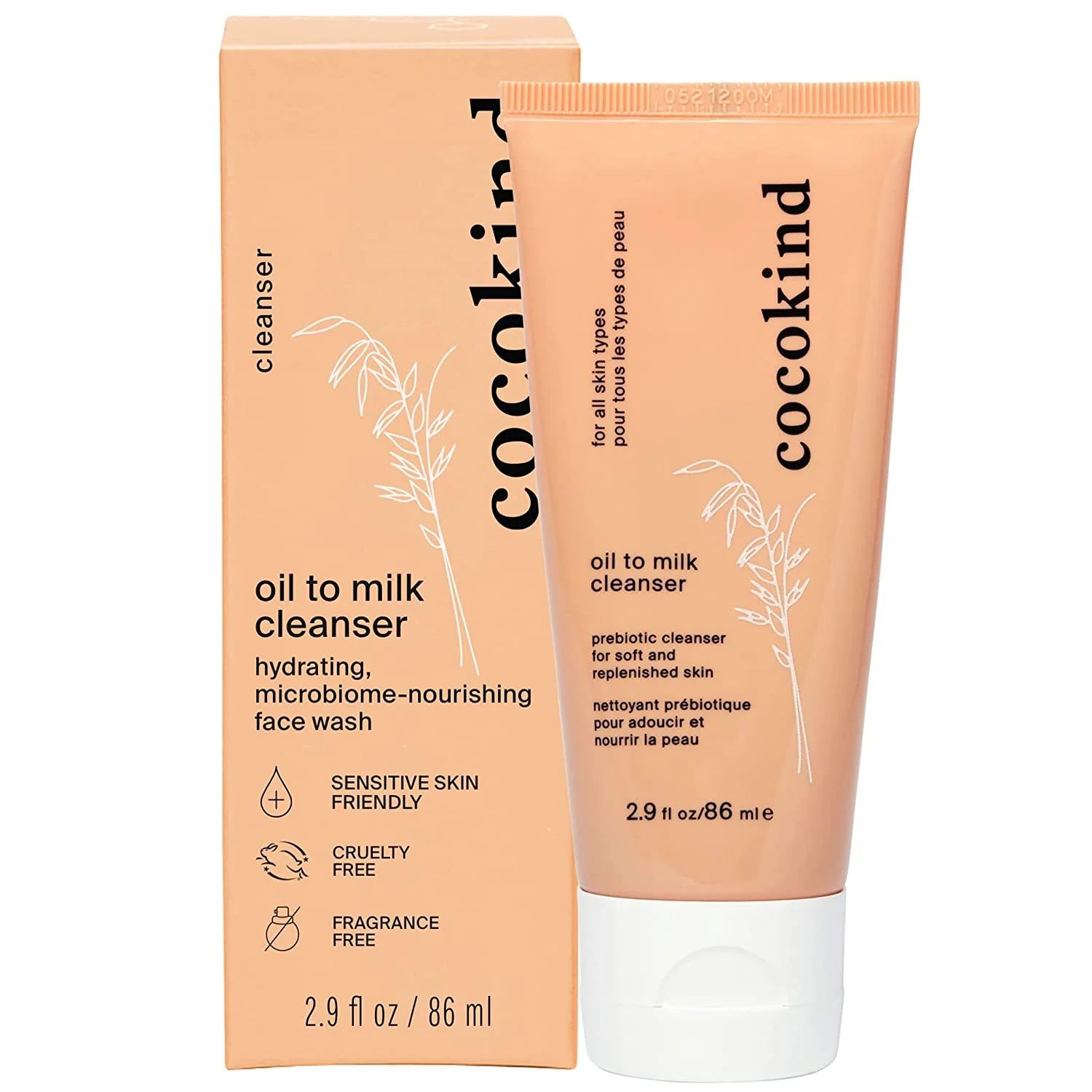 Cocokind Oil to Milk Cleanser Hydrating Face Wash and Makeup Remover, 2.9 oz | Walmart (US)