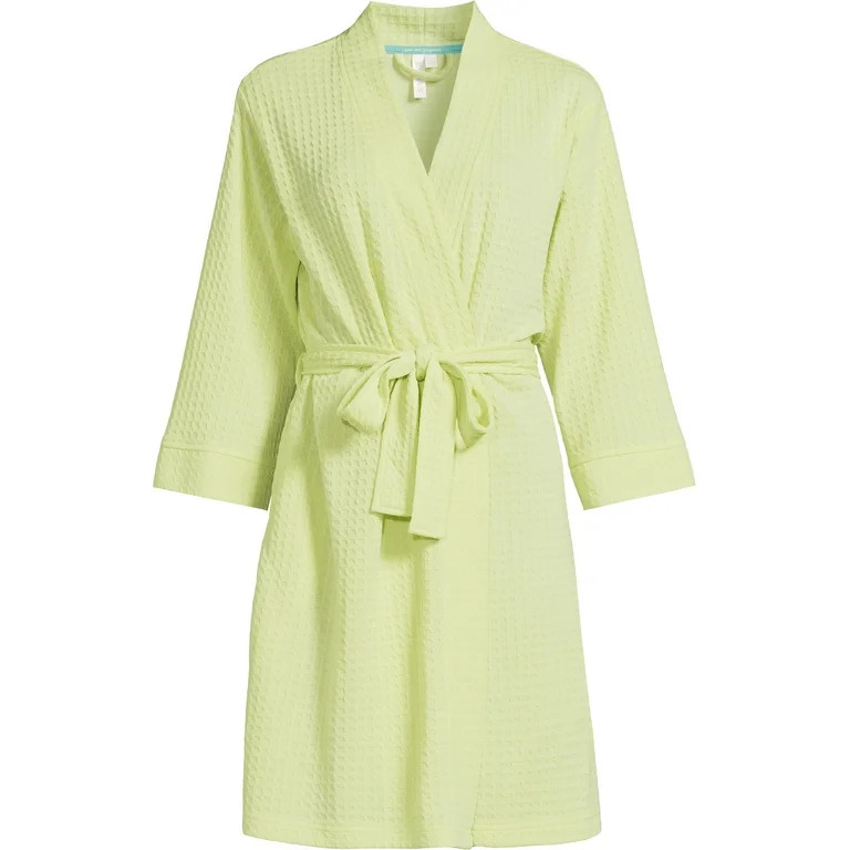 Joyspun Women's Shawl Collar Knit Robe, Size S to 3X | Walmart (US)