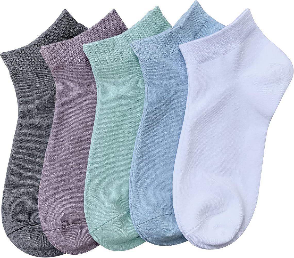 SERISIMPLE Women Viscose Bamboo Ankle Socks Low Cut Thin Sock Lightweight Pastal Color Soft Sock ... | Amazon (US)