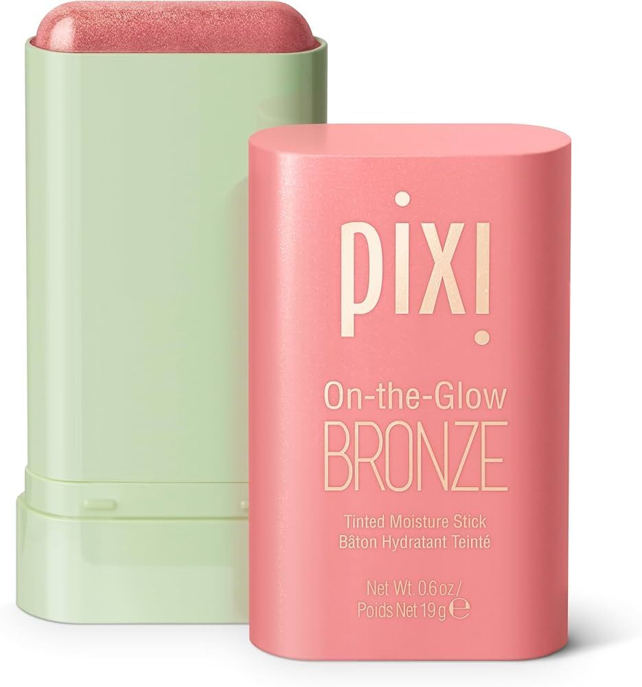 Pixi On-the-Glow Bronze - WarmGlow, Hydrating Tinted Moisture Bronzer Stick with Ginseng, Aloe Ve... | Amazon (US)