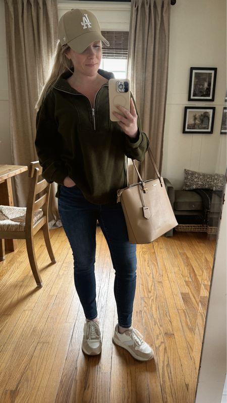 Rainy day errands outfit — the purse comes as a 3 piece set with a crossbody and a clutch!

#LTKstyletip #LTKfindsunder50