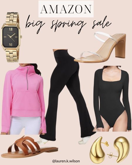 Amazon, big spring sale, leggings, watch, quarter zip, sweatshirt, bodysuit, earrings affordable fashion 

#LTKstyletip #LTKsalealert #LTKSeasonal