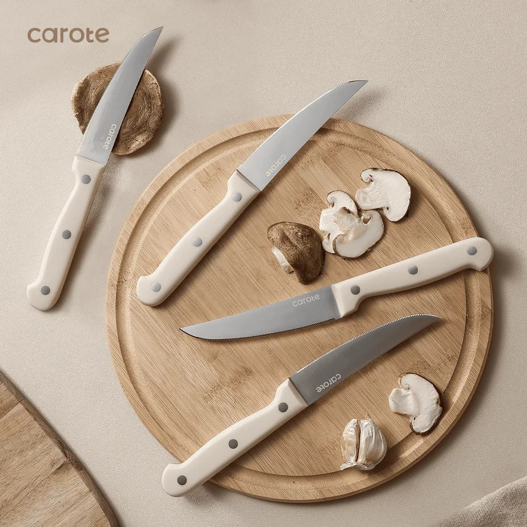 Carote 14 Pcs Knife Set with Wooden Block Stainless Steel Knives with Ergonomic Handle, Forged | Walmart (US)