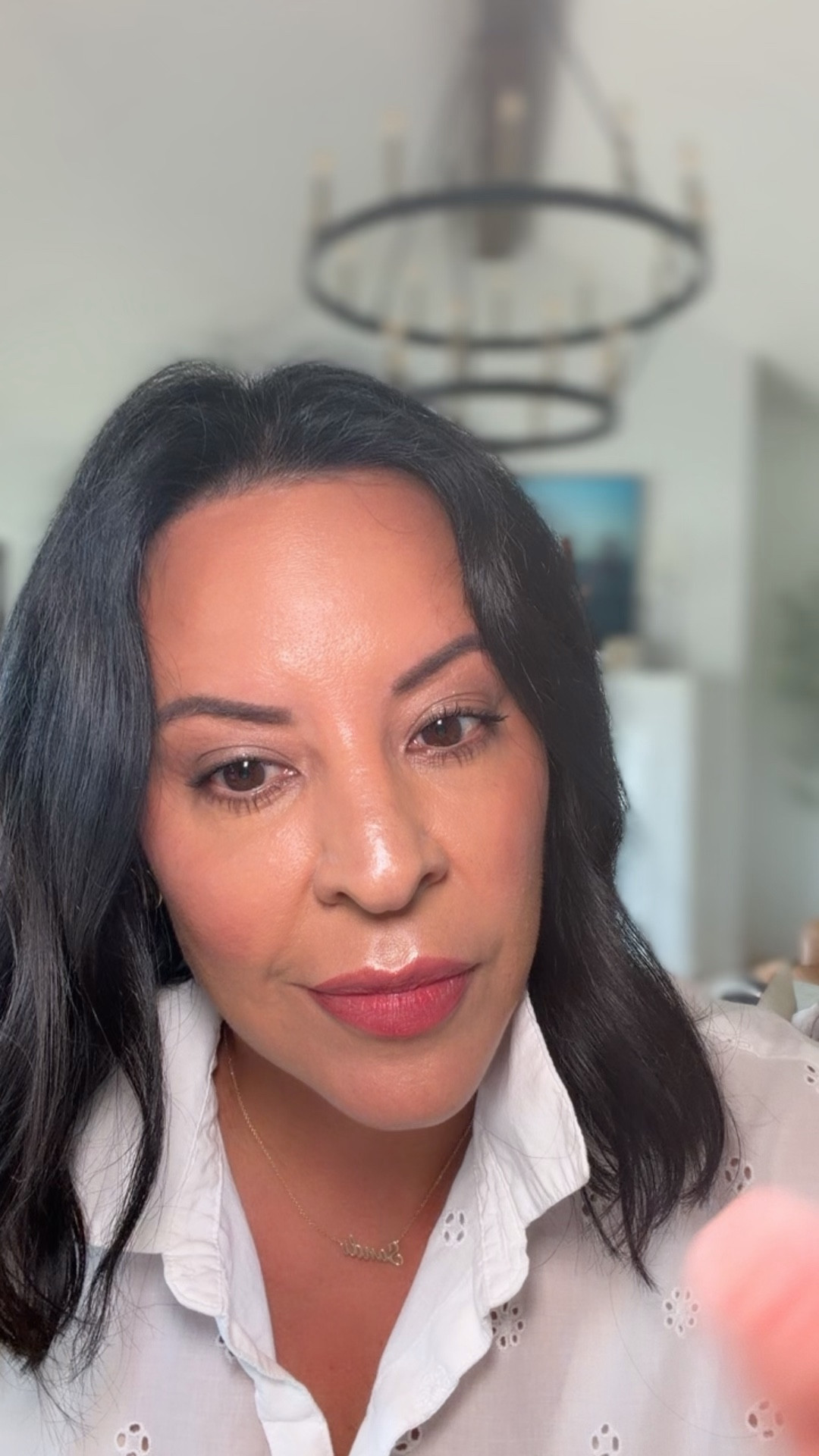 My name necklace is 14K gold and is special order. I love the font and size! Adjustable from 16”-18”. 

#LTKOver40