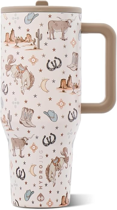 HydroJug Traveler 32oz, Insulated Tumbler with Handle & Straw, Mesa | Amazon (US)