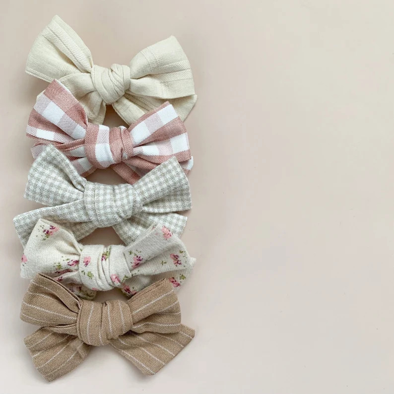 Neutral Collection  Baby Girl Headband Baby Girl Bows Baby | Etsy | Etsy (US)