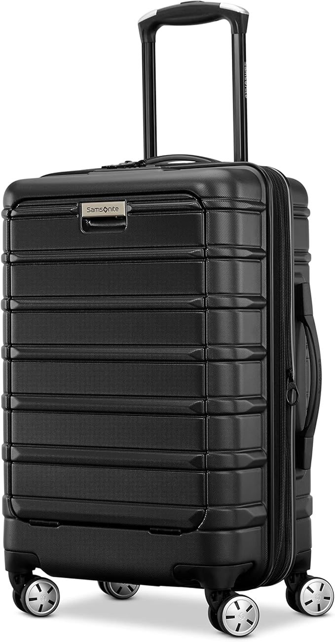 Samsonite Omni 2 PRO Hardside Expandable Luggage with Spinners, Midnight Black, Carry-on | Amazon (US)