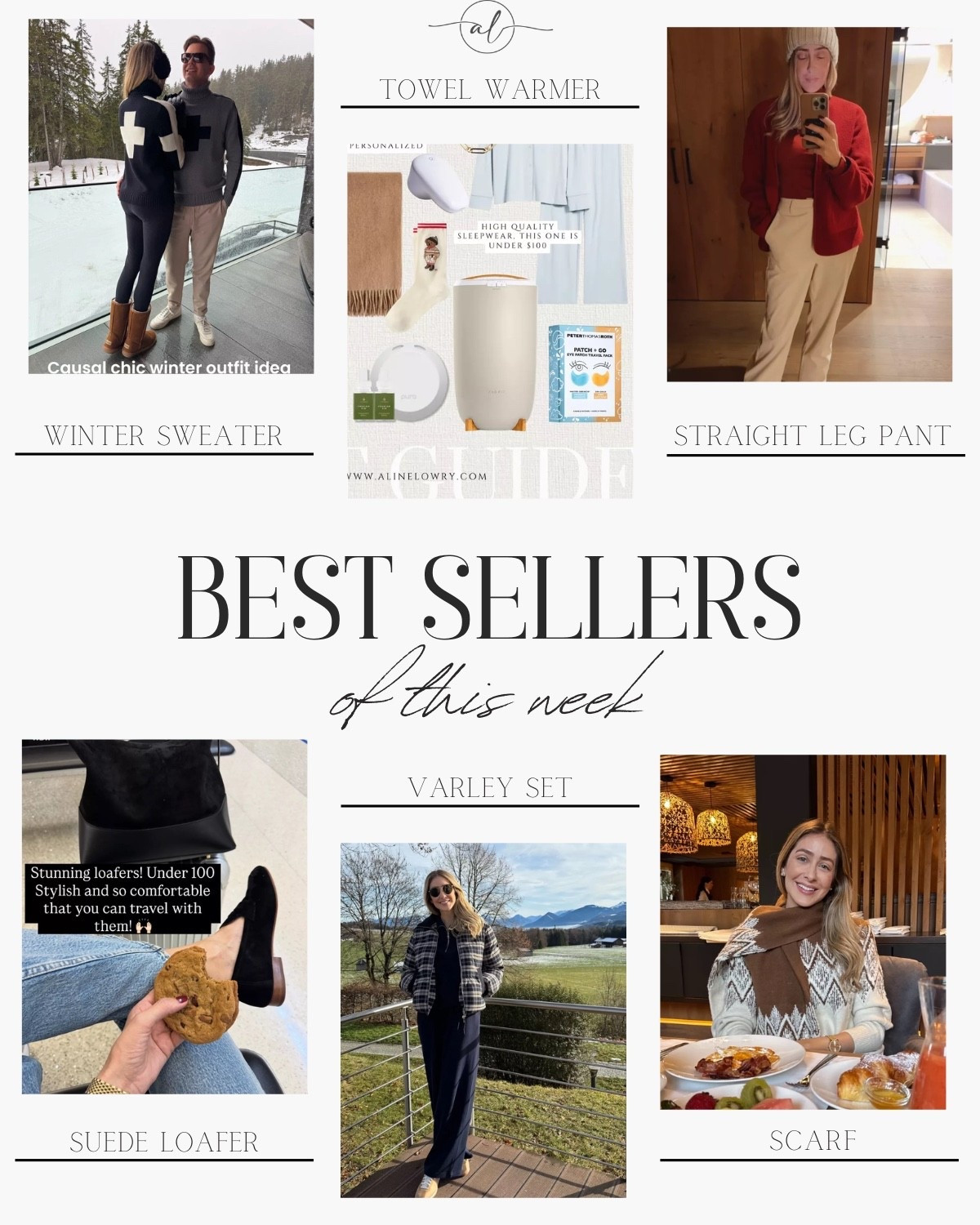 Best sellers of this week - winter sweater, towel warmer, straight leg pants, suede loafers, Varley set, scarf 

#LTKSeasonal #LTKU #LTKootd