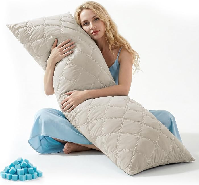 Soft & Cool-Touch Quilted Nylon-Spandex Cover, Adjustable Fill, Perfect for Side Sleepers, Hot Sl... | Amazon (US)