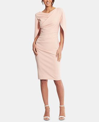 Betsy & Adam Caped Sheath Dress & Reviews - Dresses - Women - Macy's | Macys (US)