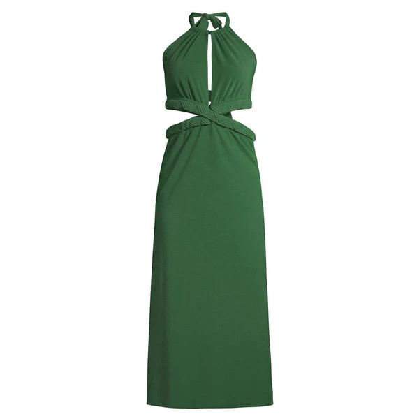 San Agustin Midi Dress, Green | The Avenue