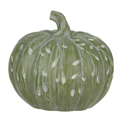 Holiday Living Green Carved Pumpkin | Lowe's