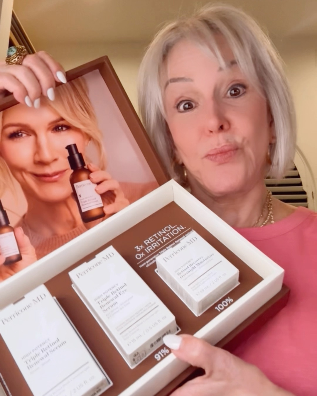 3 new products from Perricone MD skincare with my #1 favorite ingredient retinol
~High Potency Retinol Recovery Overnight Moisturizer
Works overnight to intensely nourish for a firmer, smoother, healthier-looking complexion
~High Potency Triple Retinol Renewal Eye Serum
Works day and night to visibly reduce crow's feet, under-eye wrinkles and discoloration
~ High Potency Triple Retinol Renewal Serum
Works day and night to visibly reduce, lines, wrinkles and uneven texture


#LTKFindsUnder100 #LTKOver40 #LTKBeauty